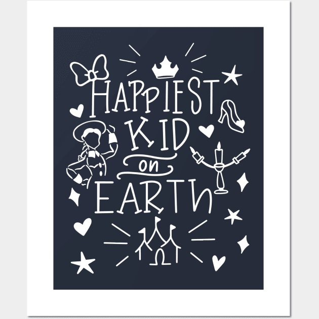 Happiest kid on earth Wall Art by jollydesigns